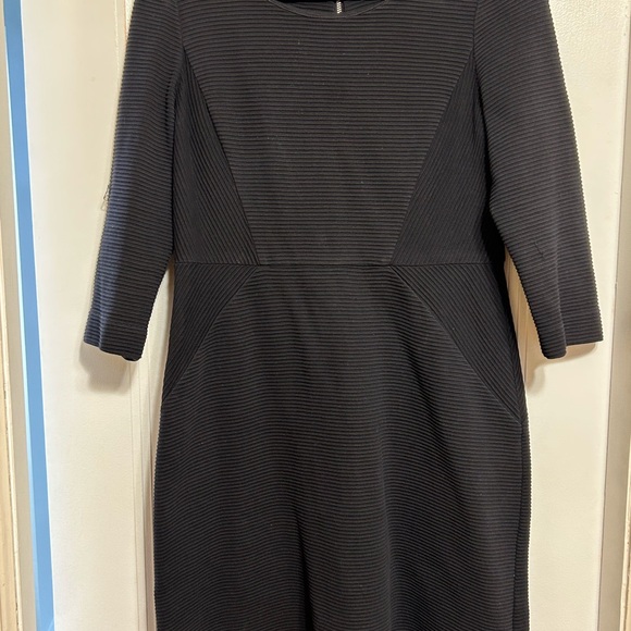 Talbots Black Ribbed Dress - Picture 3 of 3